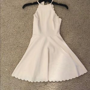 Scallop mini dress